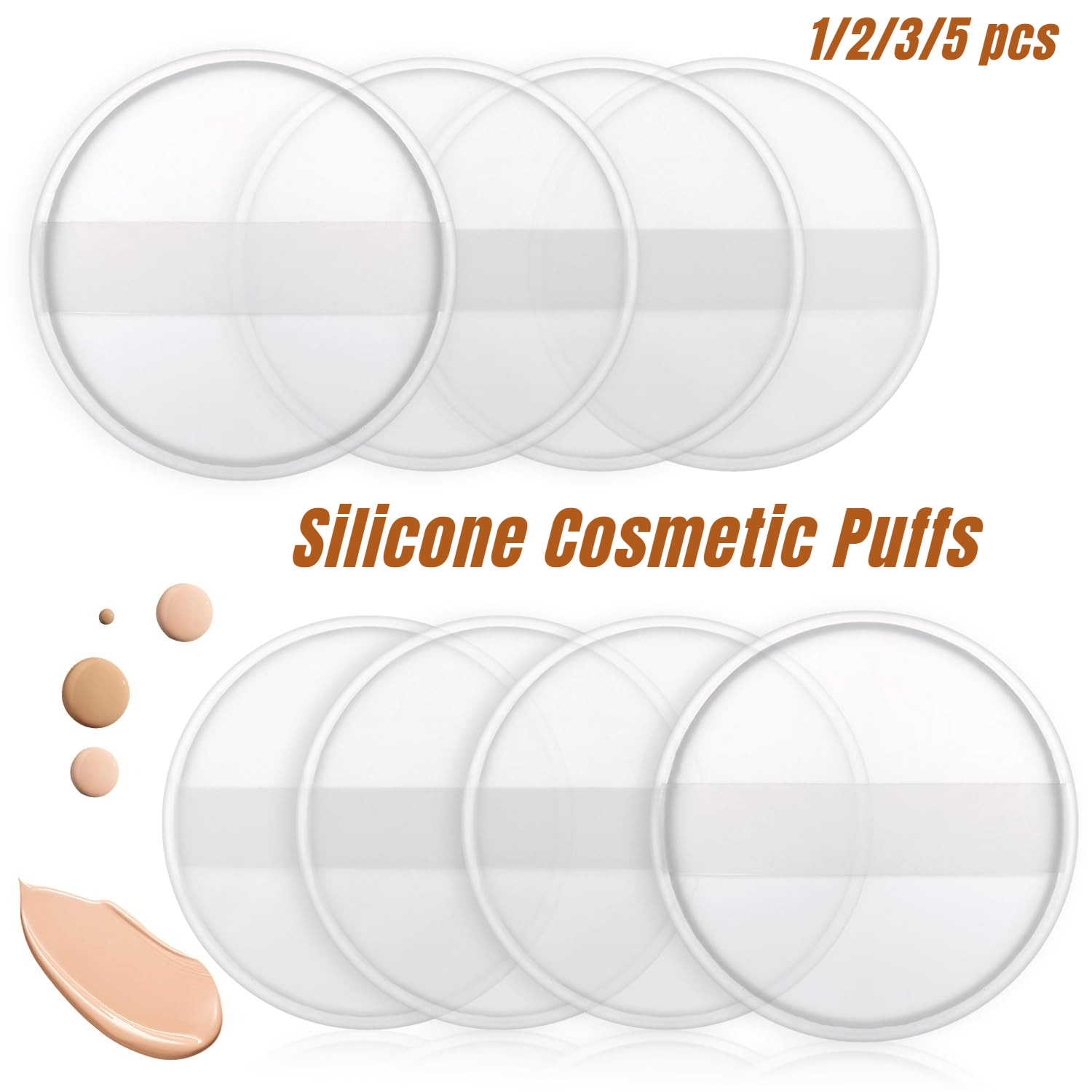 Beauty Makeup Blender - 1-5 шт. силиконовые косметические спонжи для