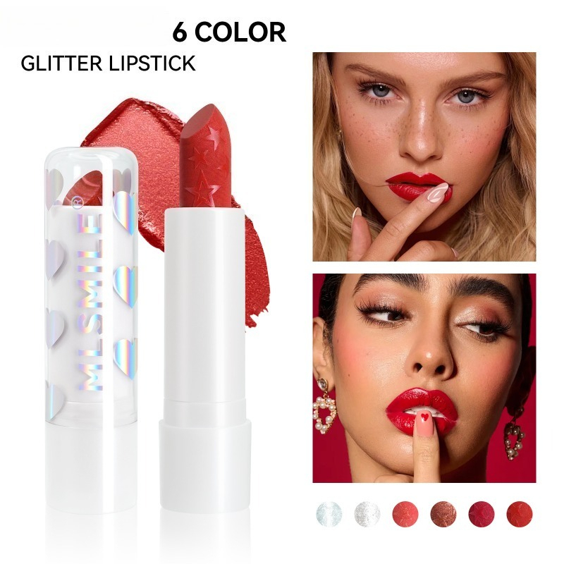 Beauty Makeup Store - Губная помада со звездным блеском, долговечная
