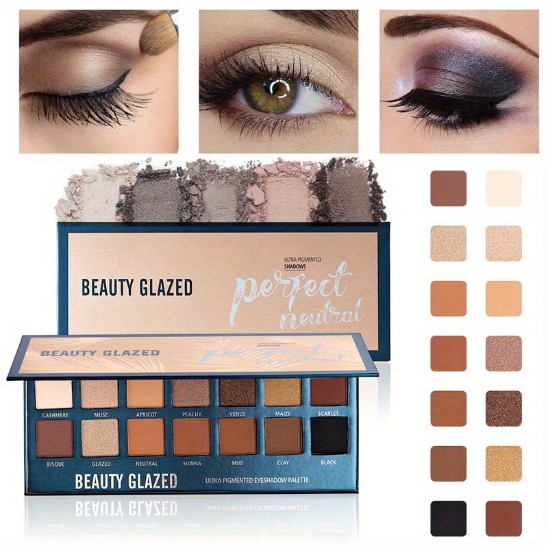 Beauty Makeup Eyeshadow Palette - BEAUTY GLAZED 14 оттенков тени для