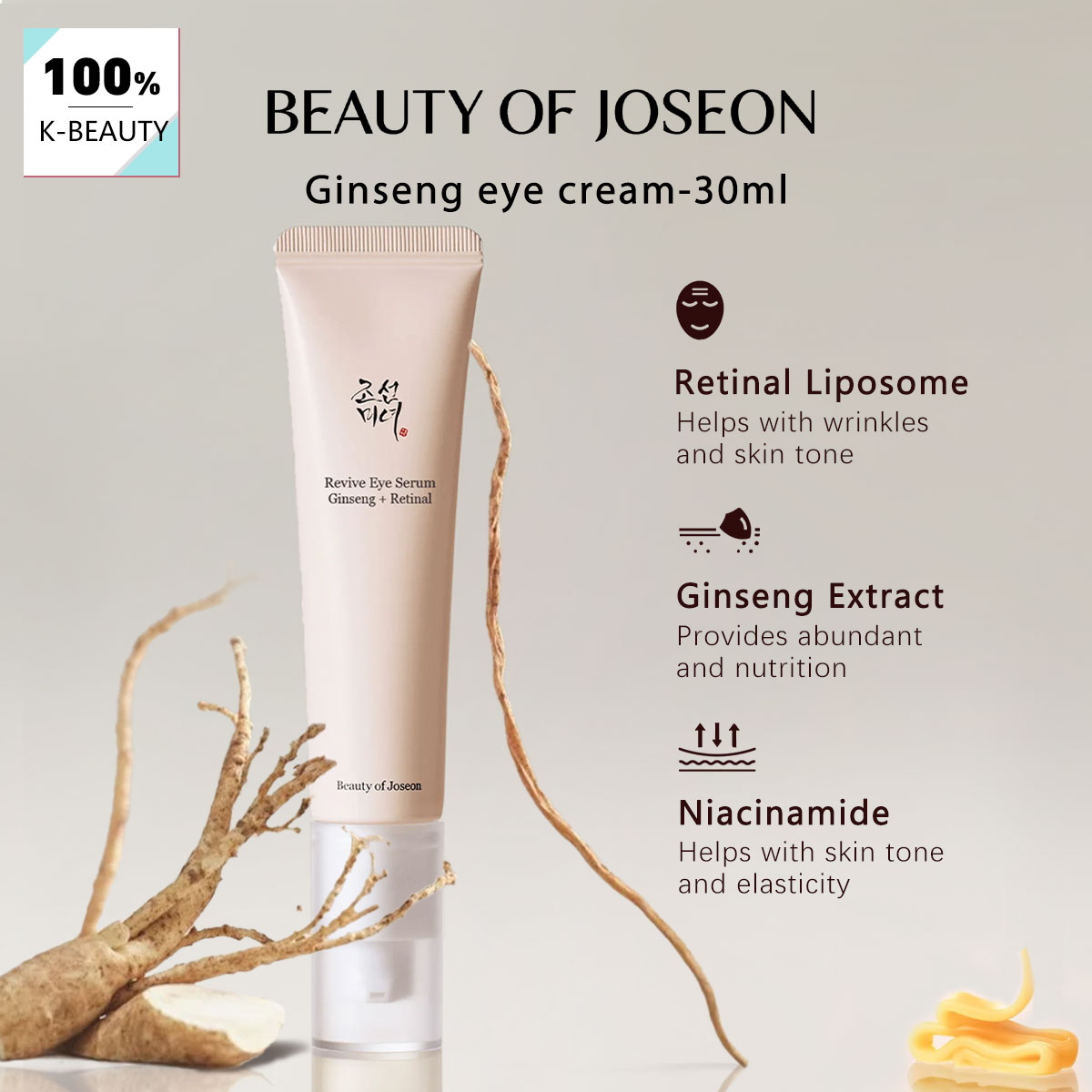 Makeup Beauty Of Joseon - Крем для глаз с женьшенем BEAUTY