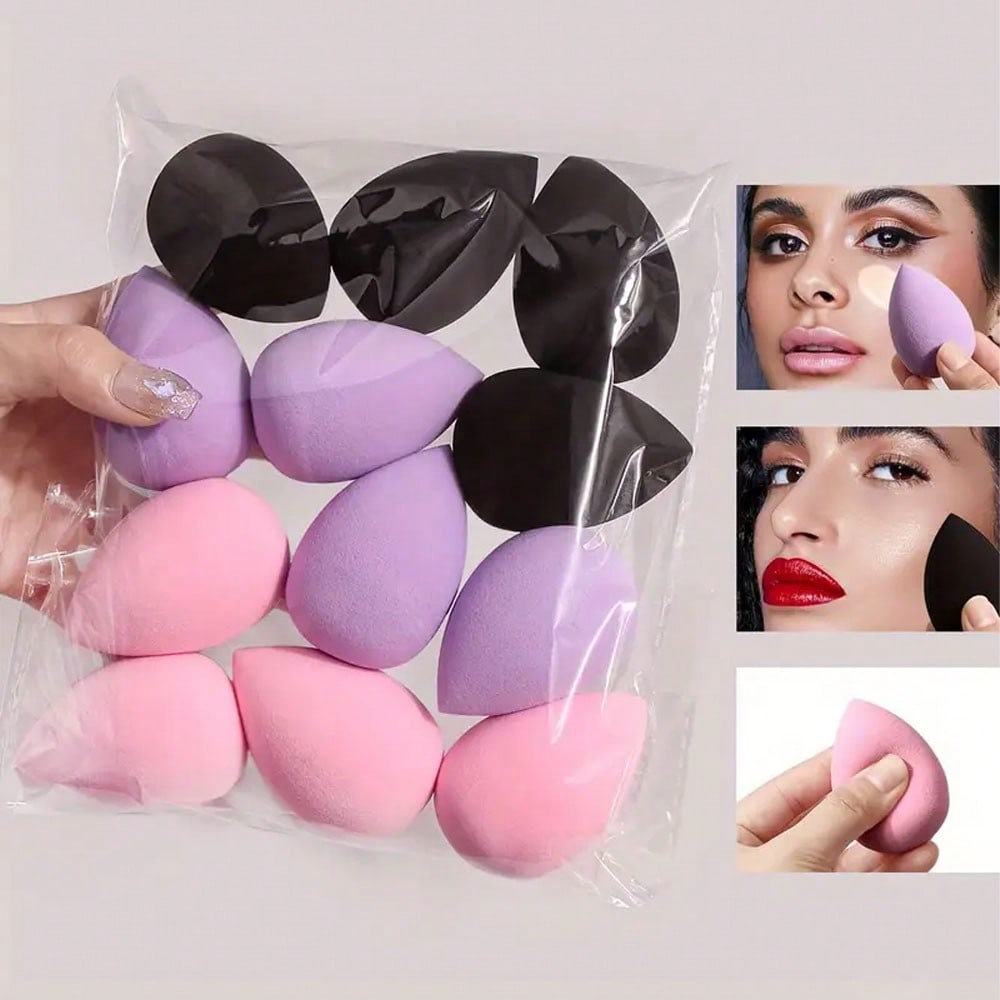 Beauty Makeup Tools Use - Набор из 12 косметических спонжей разных