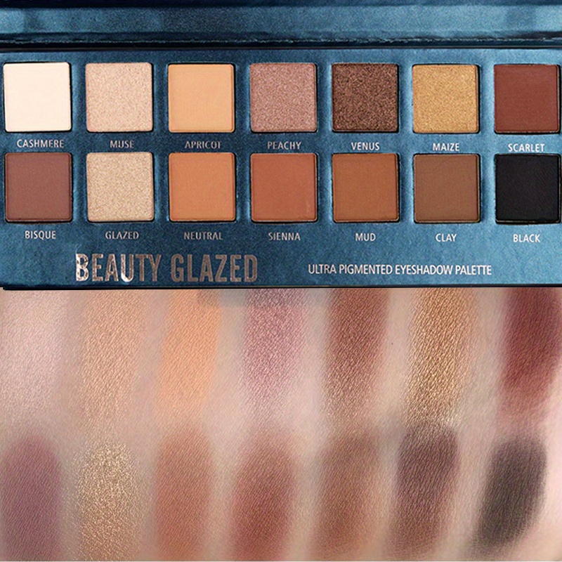 BEAUTY GLAZED 14 оттенков тени – обзор и цена Beauty Makeup Eyeshadow Palette