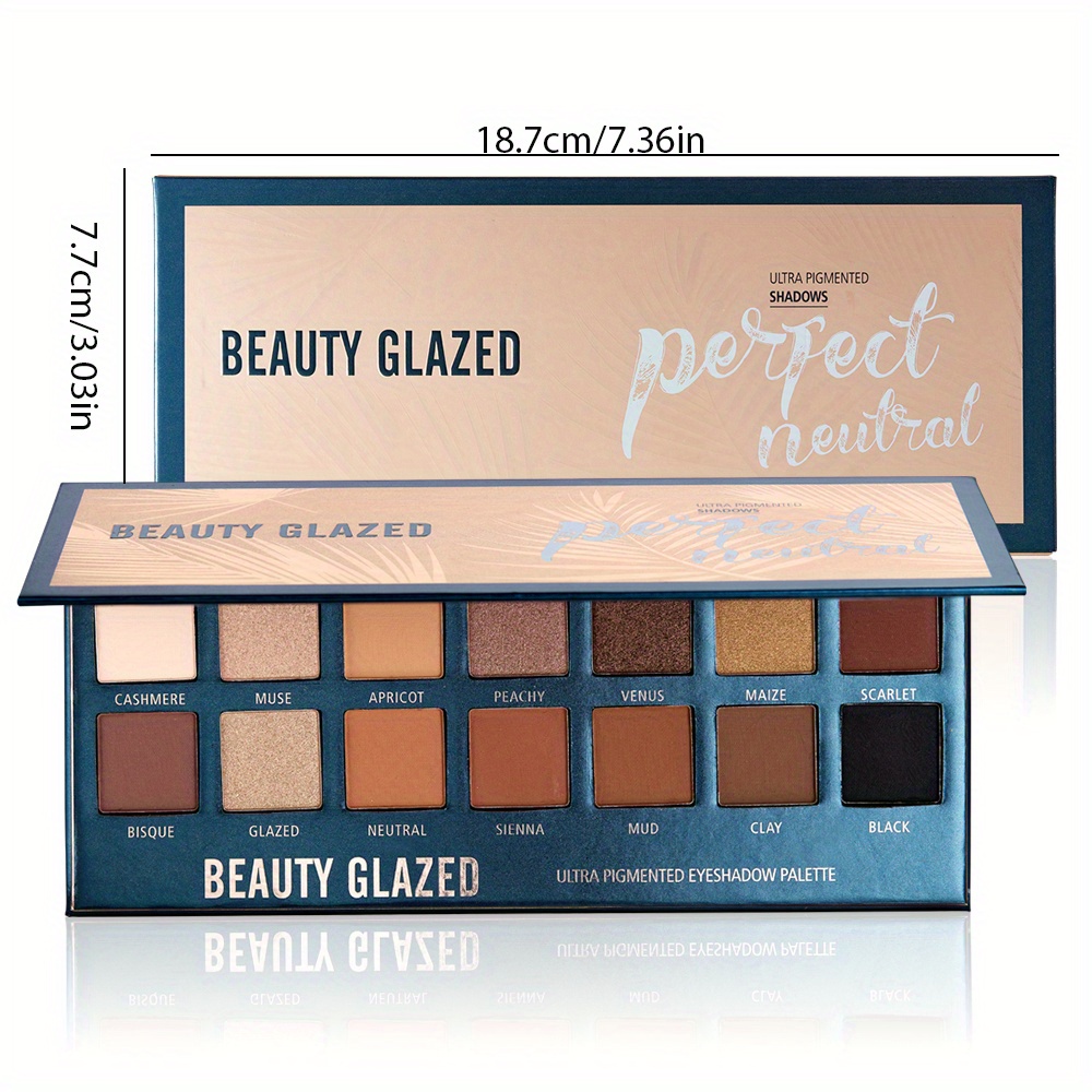 BEAUTY GLAZED 14 оттенков тени – обзор и цена Beauty Makeup Eyeshadow Palette
