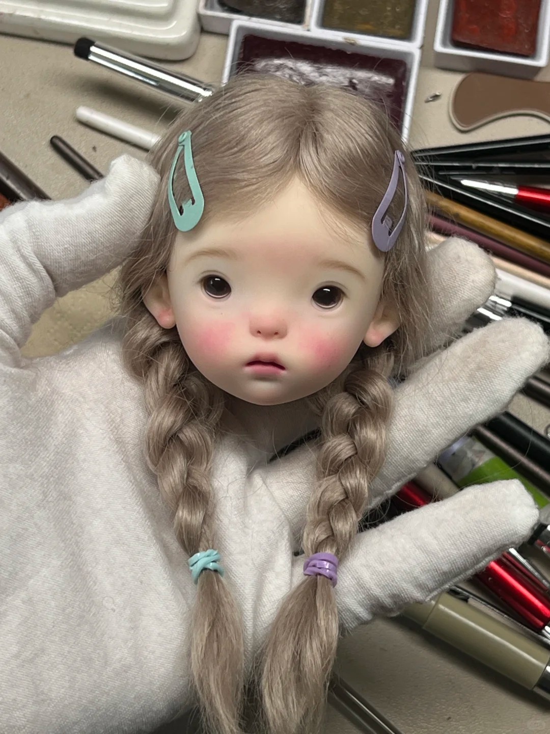 SD BJD кукла 1/6 голова Ландау – обзор и цена Beauty Makeup Girl